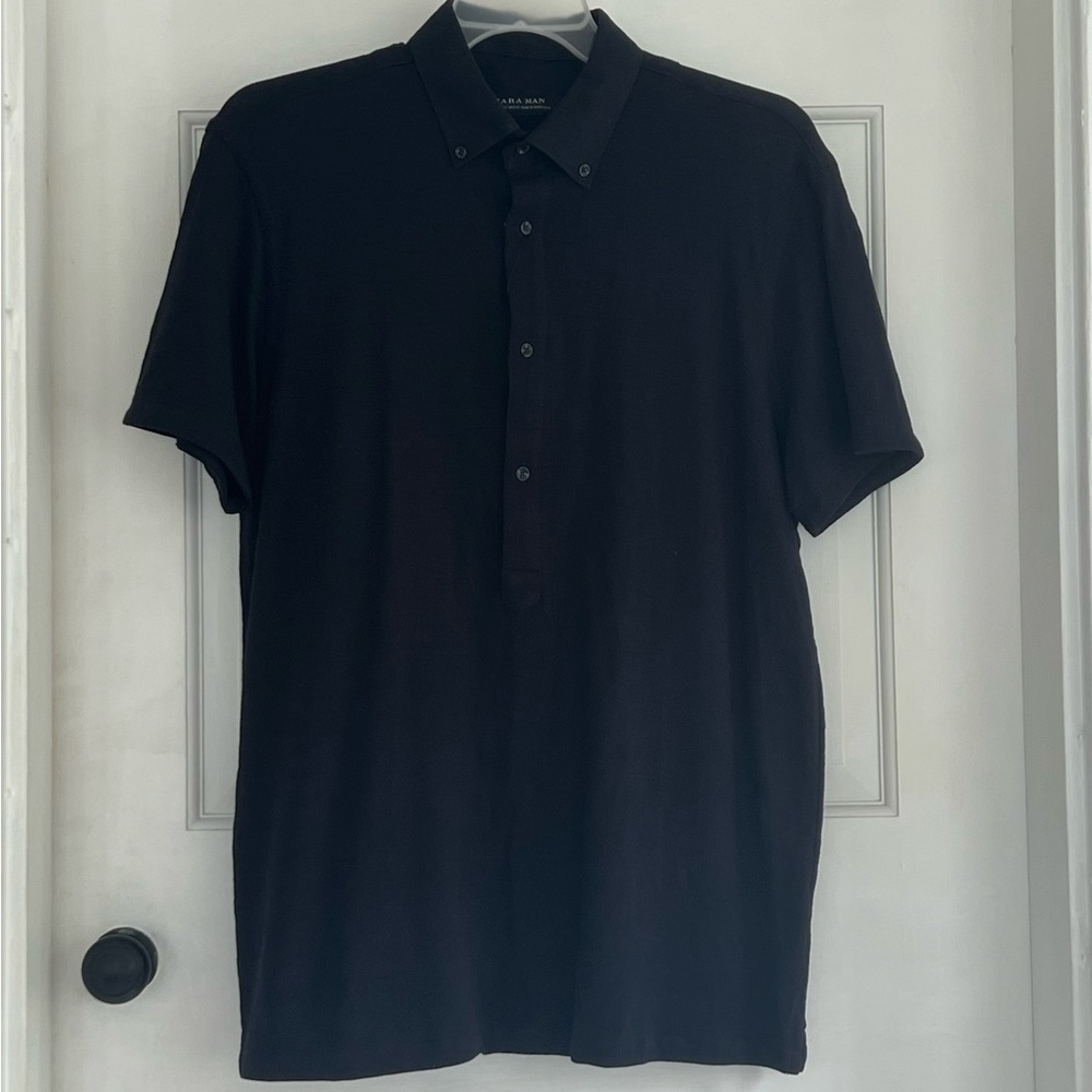NWT Men’s Zara short sleeve button down shirt